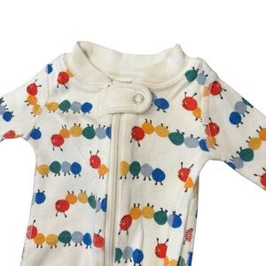 Hanna Andersson Organic Cotton Caterpillar Footed Pajamas Newborn